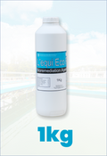 Bottle of L'equi EcoFlush Bioremediation Agent with a blue label on a white background