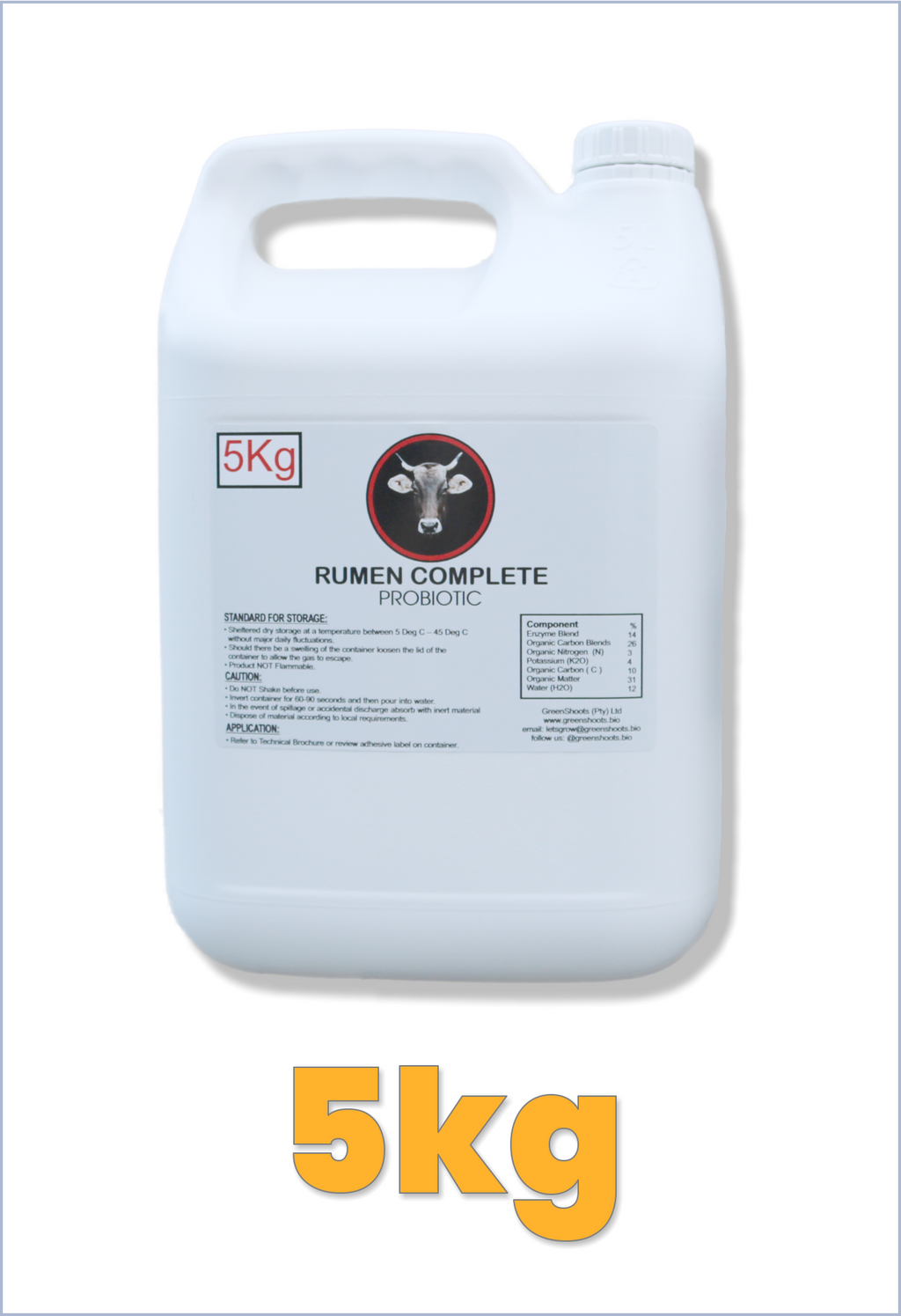 5kg Rumen Complete Probiotic container 
